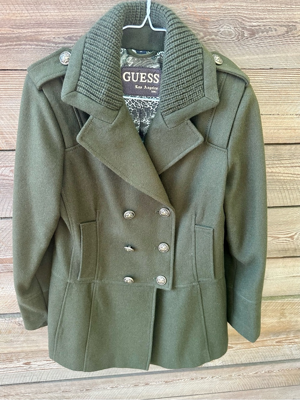 Vintage GUESS pea coat, pristine condition, size M
